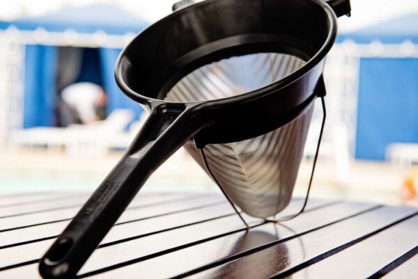 Matfer 17360 Exoglass Stainless Steel Mesh Chinois Bouillon Strainer, 8"