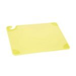 San Jamar CBG182412YL Saf-T-Grip Cutting Board, Yellow, 18" x 24" x 1/2"