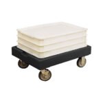 Cambro CD1826PDB110 Pizza Dough Box Camdolly, Black, 300 lb.