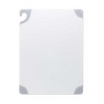 San Jamar CBG182412WH Saf-T-Grip Cutting Board, White, 18" x 24" x 1/2"