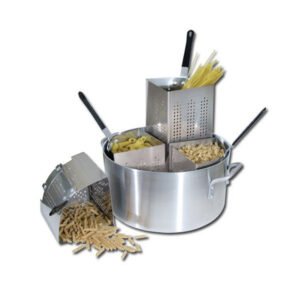 Economy Aluminum Pasta & Vegetable Cooker, 4 insets, 20 qt.