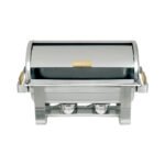 Heavy Duty Stainless Steel Roll Top Chafer, 8 qt.