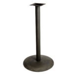 Oak Street B24Disc-Bar Black Stamped Steel Disc Table Base, 22" x 22" x 41"