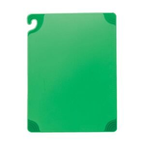 San Jamar CBG182412GN Saf-T-Grip Cutting Board, Green, 18" x 24" x 1/2"