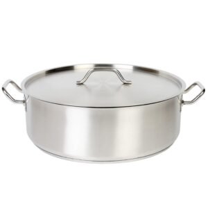 Stainless Steel Induction Brazier w/ Cover, 30 qt.