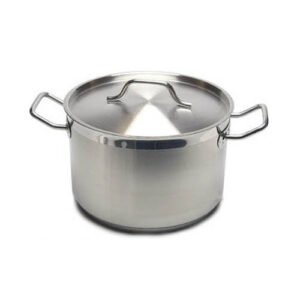 Stainless Steel Stock Pot w/ Cover, 12 qt.