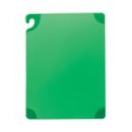San Jamar CBG152012GN Saf-T-Grip Cutting Board, Green, 15" x 20" x 1/2"