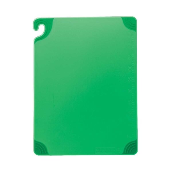 San Jamar CBG152012GN Saf-T-Grip Cutting Board, Green, 15" x 20" x 1/2"
